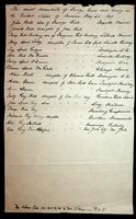 Manuscript list of direct descendants of George Keats in America