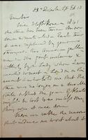 Autograph letter by John Severn to Charles W. Dilke