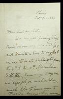 Autograph letter by George Trevelyan to Richard Monkton Milnes (Lord Houghton)