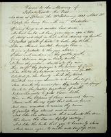 Verses to the memory of John Keats