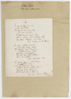 Autograph manuscript of Keats's 'In drear nighted December' in the hand of John Hamilton Reynolds