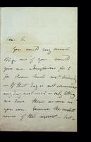 Autograph letter by Mary Shelley to Douglas Jerrold