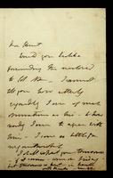 Autograph letter by Mary Shelley to Leigh Hunt