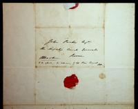 Autograph letter by William Dawkins to John Parker