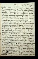 Autograph letter by Mr. William E. West to Captain Daniel Roberts