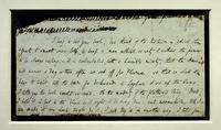 Fragment of a letter by Leigh Hunt to Elizabeth Kent
