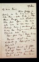 Autograph letter by George Lillie Craik to Leigh Hunt