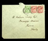 Autograph letter and envelope addressed by Helen Lathrop to Harry Nelson Gay