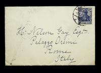 Autograph letter and envelope addressed by Sir Charles Hobhouse to Harry Nelson Gay