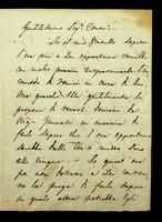 Autograph letter by Countess Teresa Guiccioli to Count Giuseppe Alborghetti