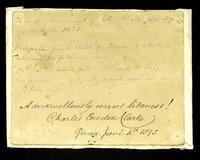Autograph letter by Mary Cowden Clarke and Charles Cowden Clarke