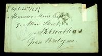 Autograph letter and envelope by Charles Cowden Clarke to Alexander Main