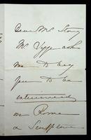 Autograph letter by Louise de la Ramée (Ouida) to Mrs. Waldo Story