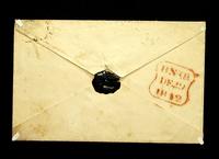 Envelope addressed by Richard Horne to Elizabeth Barrett Browning