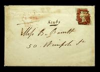 Envelope addressed by Elizabeth Barrett Browning to Richard Horne