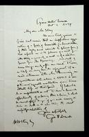 Autograph letter by George Perkins Marsh to William Wetmore Story