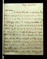 Autograph letter by Robert Browning to William Wetmore and Emelyn Eldredge Story