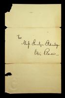 Autograph letter by James Russell Lowell to Emily Eldredge Story