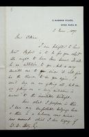 Autograph letter by James Russell Lowell to William Wetmore Story