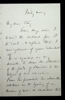 Autograph letter by General George McClellan to William Wetmore Story