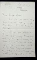 Autograph letter by Lord Leonard Courtney to George Leveson Gower
