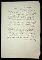 Autograph letter by Oscar Wilde to Mrs Speed, née Keats