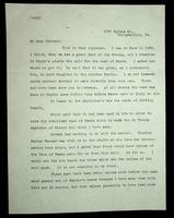 Typewritten letter by Weir Mitchell to Robert Underwood Johnson