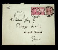 Autograph letter and envelope with stamps by Sir Rennell Rodd to Harry Nelson Gay