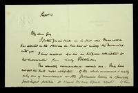 Autograph letter by Sir Rennell Rodd to Harry Nelson Gay