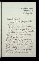 Autograph letter by Eveleen Myers to Sir Rennell Rodd