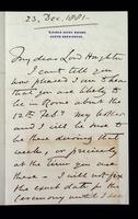 Autograph letter by Walter Severn to Lord Houghton