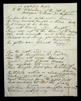 Autograph manuscript of poem by Johann Wolfgang von Goethe